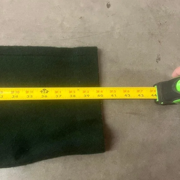 80s 90s Kittery‎ trading post men green 100% wool pleated trouser pants heavy 32